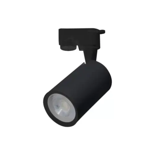 Spot de Trilho LED 3000K 5W Bivolt 10,5x5,9x12cm Preto Luminatti