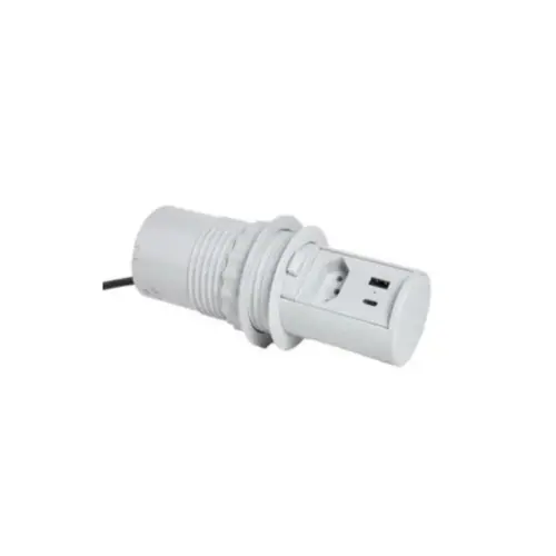 Torre de tomada Mini Totem Aut20 1NBR + Usb A&C - Max 3520W Branco Dutotec