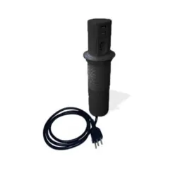Torre de tomada Mini Totem Aut 20 1NBR + Usb A&C - Max 3520W Preto Dutotec