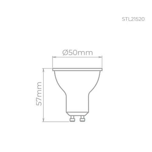 Lampada Led MR16 GU10 Evo 5,7W 390LM 10° STL21520/27 Stella