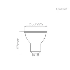 Lampada Led MR16 GU10 Evo 5,7W 390LM 10° STL21520/27 Stella
