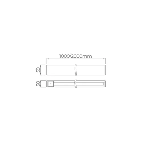 Trilho De Sobrepor Trace 1M Branco STL22404BR Stella