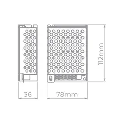 Fonte Eco Para Led 60W 12V STH9893 Stella