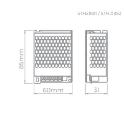 Fonte Eco Para Led 20W 12V STH21891 Stella