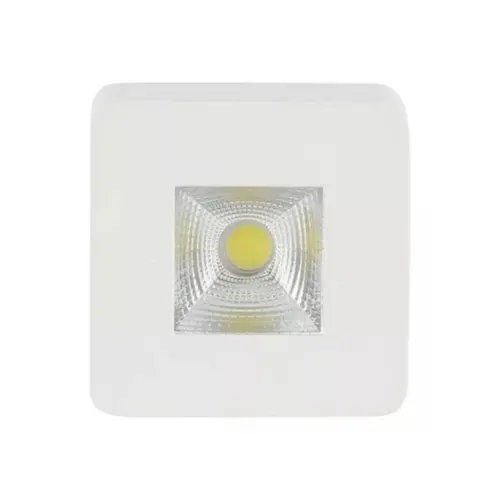 Spot Led Sobrepor 5W 3000K Quadrado Branco Bivolt Luminatti