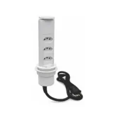 Torre de tomada Mini Totem Manual 20-Usb Rap+3NBR Branco Dutotec
