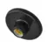 Plafon De Plastico Com Bocal De Porcelana Preto E27 Foxlux