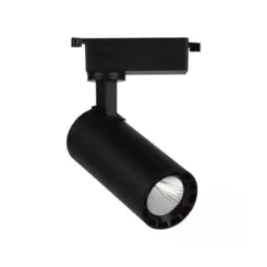 Spot de Trilho LED 4000K 10W Bivolt 10x6,8x12,8cm Preto Luminatti