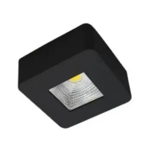 Spot Led Sobrepor 5W 6500K Quadrado Preto Bivolt Luminatti