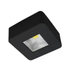 Spot Led Sobrepor 5W 6500K Quadrado Preto Bivolt Luminatti