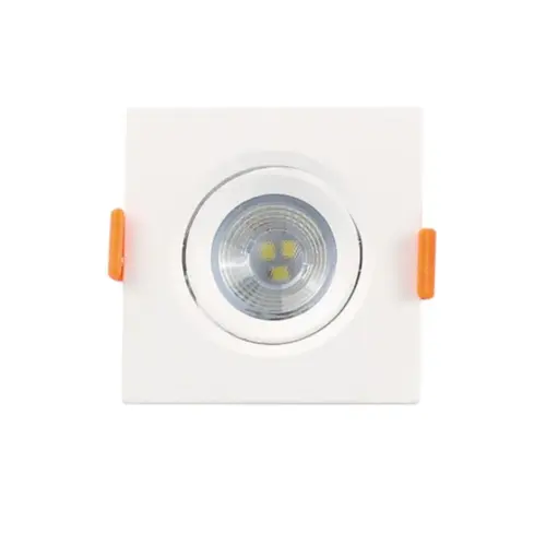 Mini Spot Led 3W 6500K Bivolt Branco Quadrado Luminatti