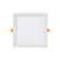 Spot Downlight Hide De Embutir Recuado Led 24W 3000K Quadrado Branco Luminatti