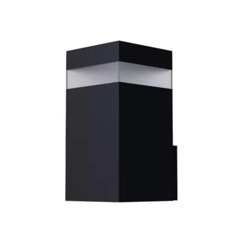 Arandela Vitro Box 9W 2700K IP65 Preta Bivolt Luminatti