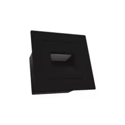 Arandela Flow de Embutir Led 3W 3000K Preta Bivolt Luminatti