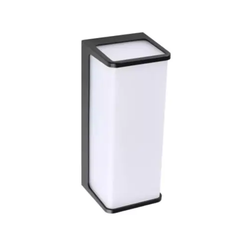 Arandela Bold Led Retangular 10W 3000K Preto Bivolt Luminatti