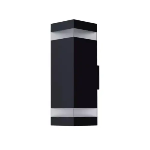Arandela Vitro Box 18W 2700K IP65 Preta Bivolt Luminatti
