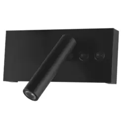Arandela Kino Plus Led 12W 3000K Preta Bivolt Luminatti