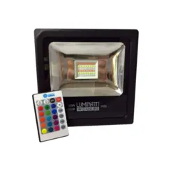 PROJETOR Led 50W RGB IP65 Bivolt Luminatti