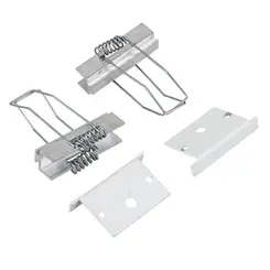 Kit Fixacao E Acabamento Branco Perfil Embutir Com molas Luminatti