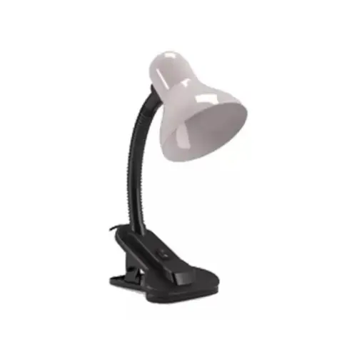 Luminaria De Mesa Viking Clip Branca Bivolt Luminatti