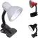 Luminaria De Mesa Viking Clip Branca Bivolt Luminatti