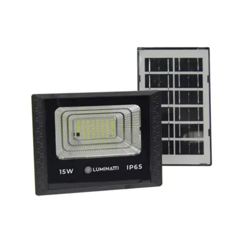 PROJETOR Led Solar 15W 6500K IP65 Bivolt Luminatti