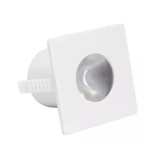 Mini Embutido Led Branco 1W 2700K Quadrado Luminatti