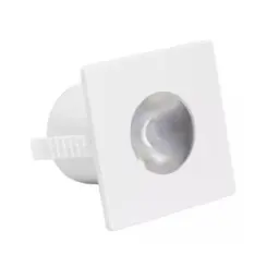 Mini Embutido Led Branco 1W 2700K Quadrado Luminatti