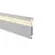 Perfil De Sobrepor Rodape Branco Led Integrado 10w 2700k 2m Luminatti