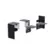 Kit Modular No Frame Preto Luminatti