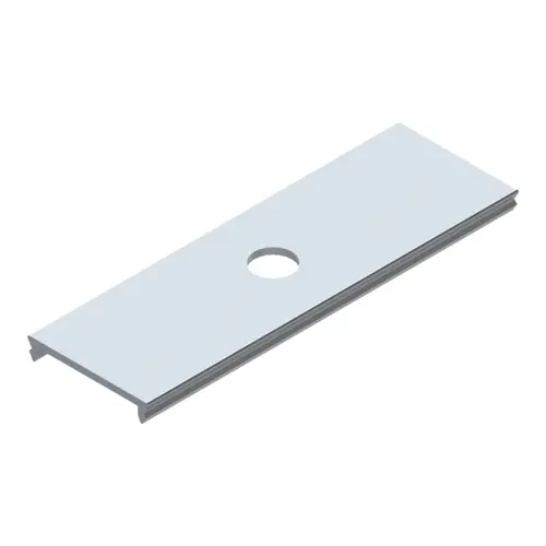 Tampa Cega C/ Furo Sistema Perfil Modular Branco Luminatti