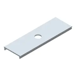 Tampa Cega C/ Furo Sistema Perfil Modular Branco Luminatti