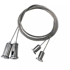Kit Pendente Cordoalho Eletrificado Para Perfil De Led Luminatti