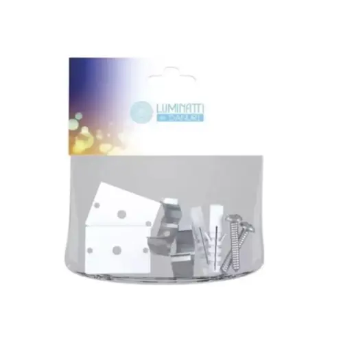 Kit Fixacao Acabamento De Perfil Sobrepor Branco Luminatti