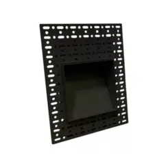 Balizador No Frame 3W 3000K Quadrada Preto Bivolt Luminatti