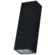 Arandela Pit Led Retangular Preta 5W 3000K Preta Bivolt Luminatti