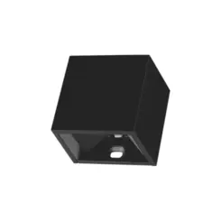 Arandela Pit Led Quadrada 5W 3000K Preta Bivolt Luminatti