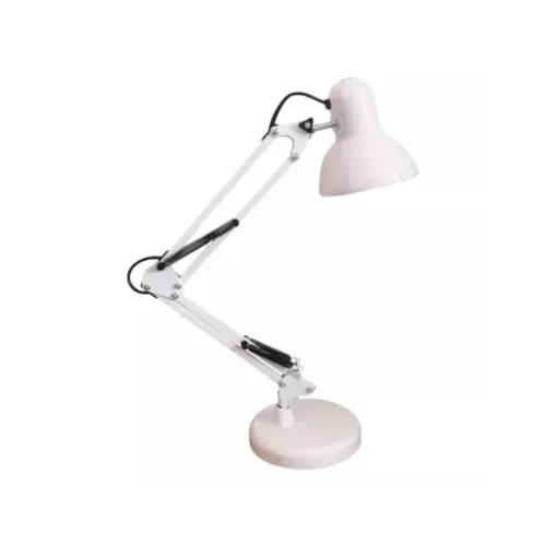 Luminaria De Mesa Articulavel Com Base E27 Branco Luminatti