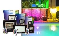 Projetor Led 10W RGB IP65 Bivolt Luminatti
