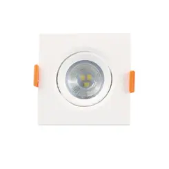 Spot Led 7W 3000K Bivolt Branco Quadrado Luminatti