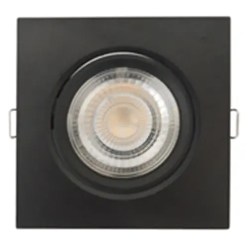Mini Spot Led Preto 3W 6500K Bivolt Quadrado Luminatti