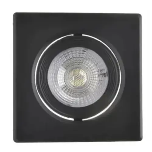 Mini Spot Led Preto 3W 4000K Bivolt Quadrado Luminatti