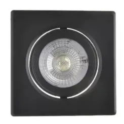 Mini Spot Led Preto 3W 4000K Bivolt Quadrado Luminatti