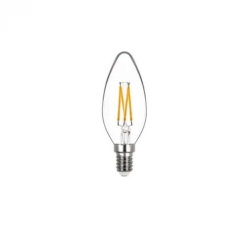 Lampada Led Vela Lisa Filamento 4W 250LM E14 Dimerizavel 220V STH8362/24 Stella