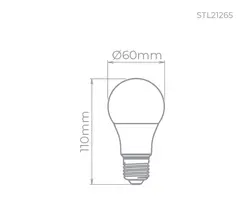 Lampada Led Bulbo 9W 720LM 160° E27 STL21265/27 Stella
