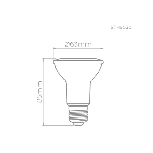Lampada Led Par20 Eco 5,5W 525LM 25° STH9020/27 Stella