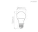 Lampada Led Bulbo 7W 600LM 160° E27 STL21264/40 Stella