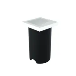 Mini Embutido De Parede E Solo Quad. 1W 3000K Ip67 Bco Bivolt Luminatti