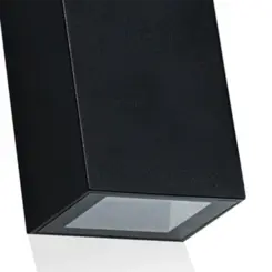Arandela Led Slim 4W 2700K Preta Bivolt Luminatti