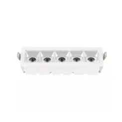 Luminaria De Led 5 Spots De Embutir 10W 3000K Branco Luminatti
